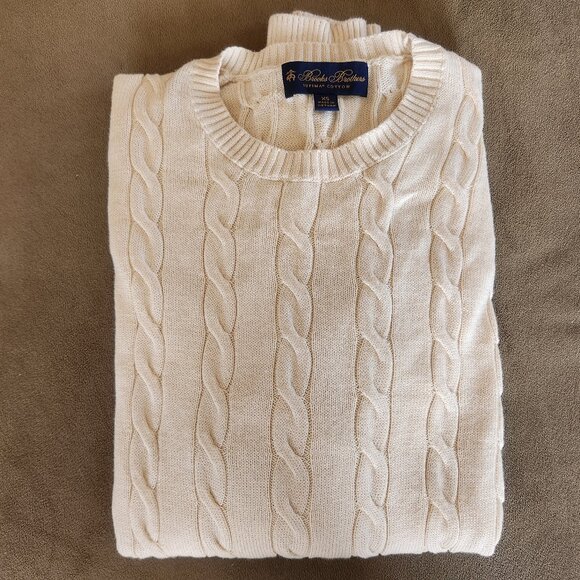 Brooks Brothers Sweaters - Brooks Brothers Supima Cotton Cable Knit Sweater